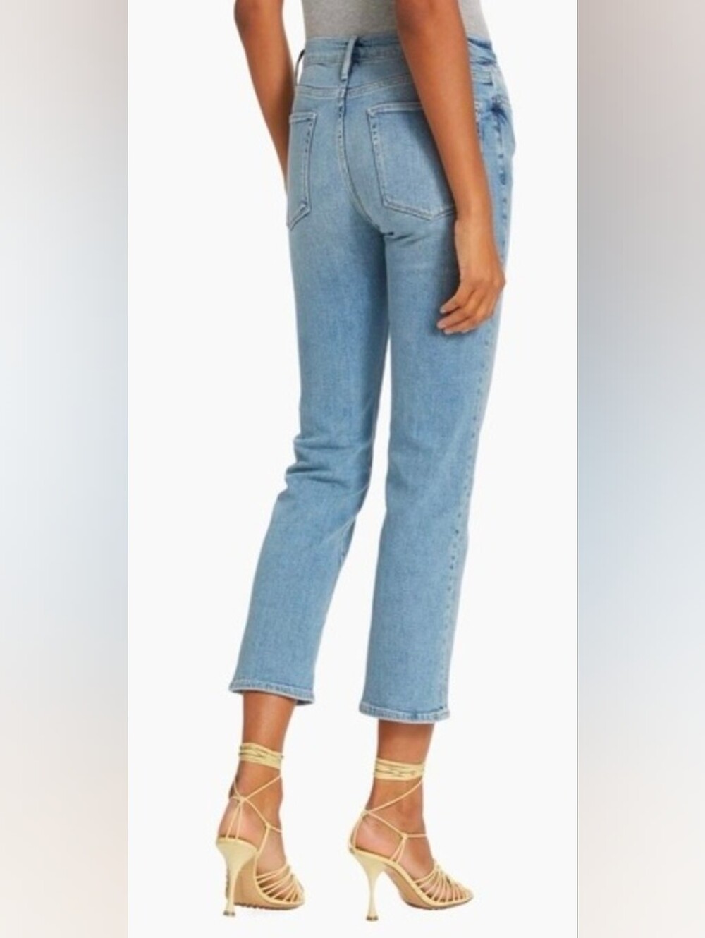 Frame Denim Le High Straight Galeston Light Wash Cropped Womens 26 - Picture 2 of 11